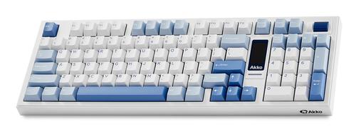 Akko Glacier 5098B keyboard Gaming USB + RF Wireless + Bluetooth QWERTY US English White