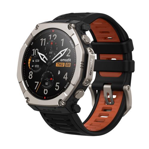 Amazfit T-Rex Ultra 2 129.5 cm (51") AMOLED 51 mm Digital 480 x 480 pixels Touchscreen Titanium Wi-Fi GPS (satellite)