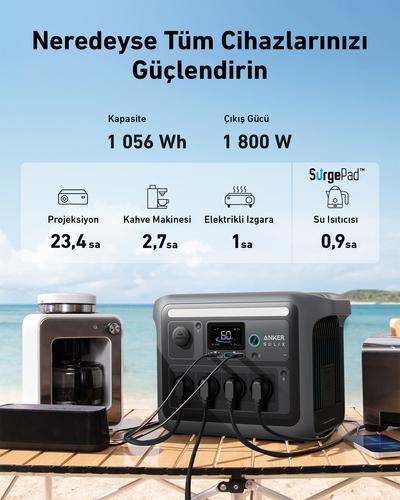 Anker Solix C1000X portable power station 8 1800 W 12.9 kg