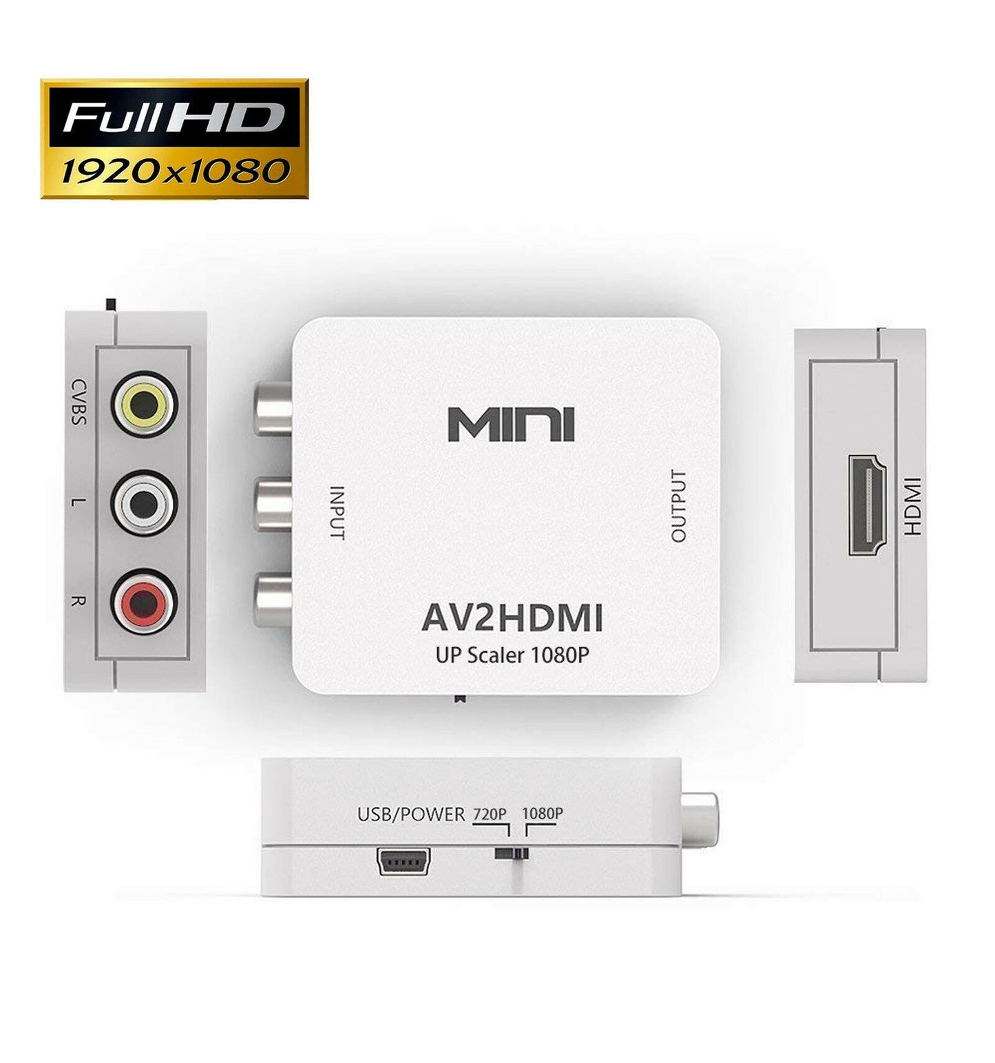 AV PHONO TIL HDMI CONVERTER