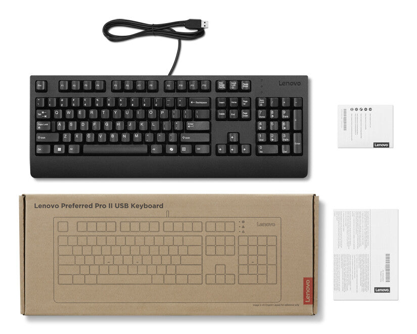 Lenovo 4Y41R64620 tastatur Hjemme/kontor USB Kasakhisk Sort