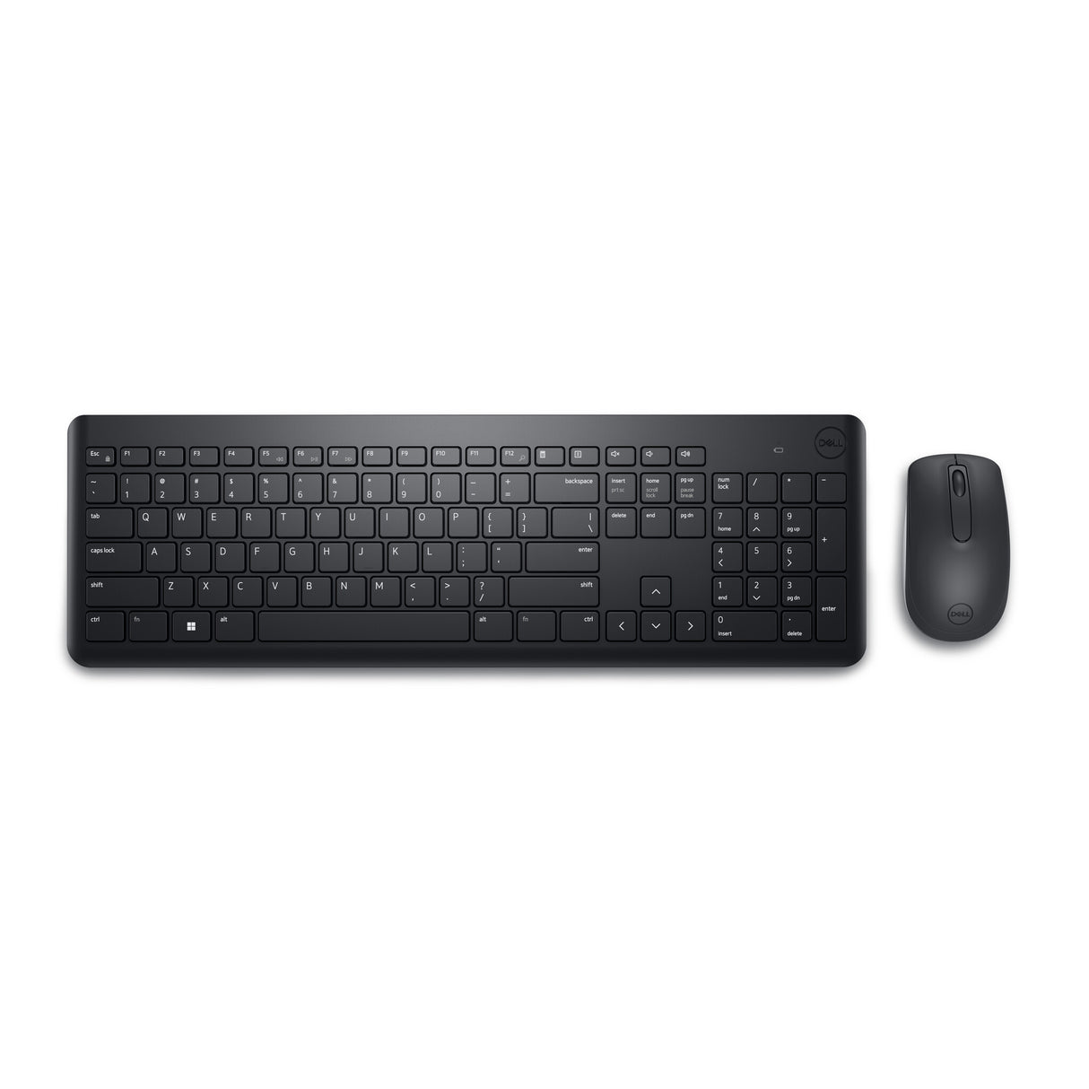 DELL KM3322W tastatur Mus inkluderet Kontor RF trådløst QWERTY Ukrainsk Sort