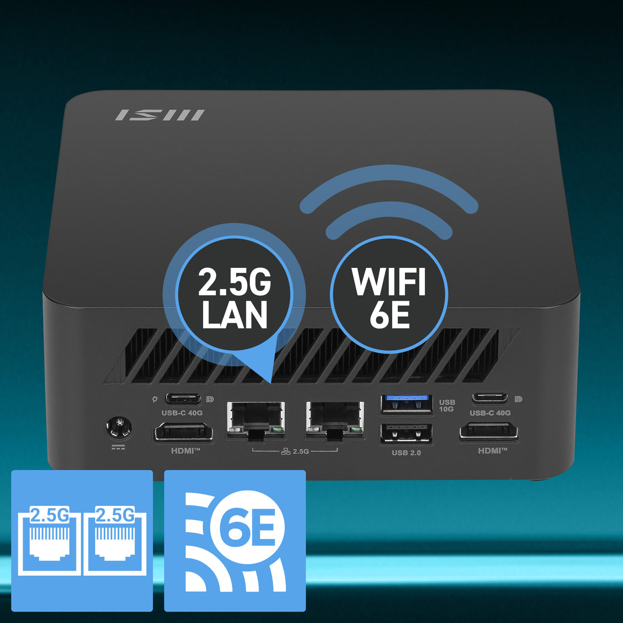 MSI Cubi Z AI barebone Ryzen 5 8645HS