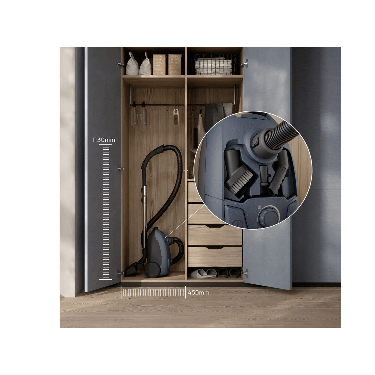 Electrolux EB51C1DB 3 L Beholder vakuum Dry 750 W Poseløs