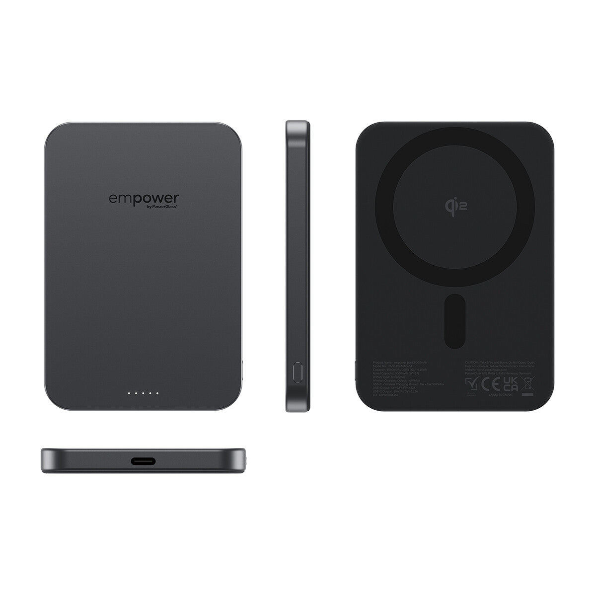 PanzerGlass empower™ by ® empower™ Bank | 5000mAh | Space Black