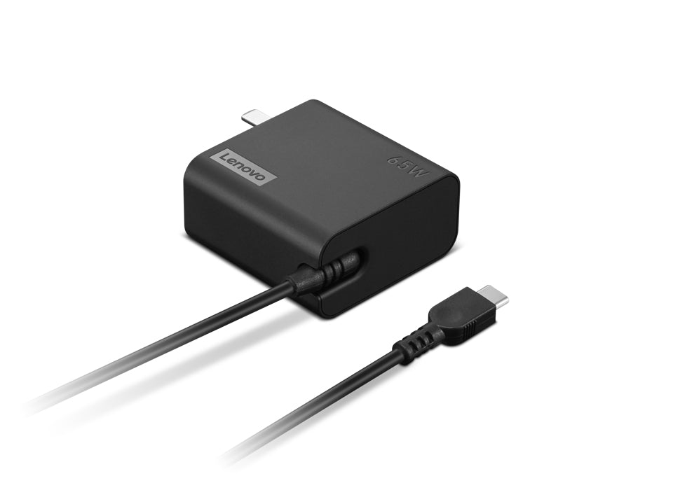 Lenovo 4X21L54610 strømadapter og vekselret Indendørs 65 W Sort