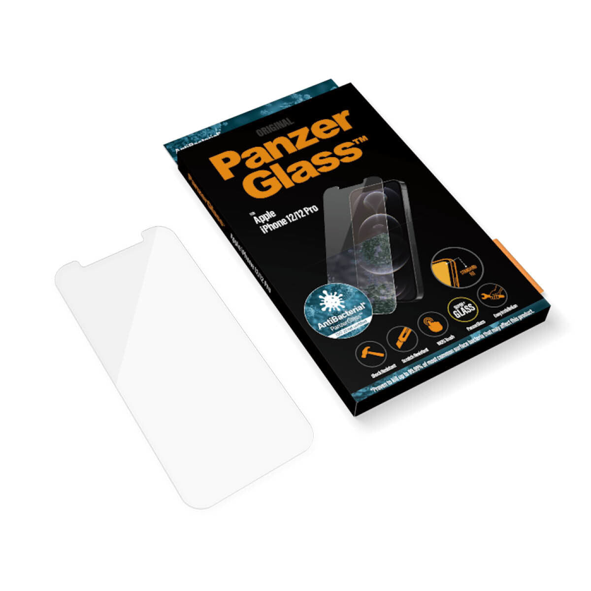 PanzerGlass ® Skærmbeskyttelse iPhone 12 | 12 Pro | Standard Fit