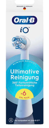 Oral-B iO Ultimate Clean Børstehoveder Hvid, 6 stk.