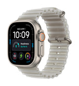 *Apple Watch Ultra 4 GPS + Cellular 49mm Natural Titanium Case with Translucent Grey Ocean Band