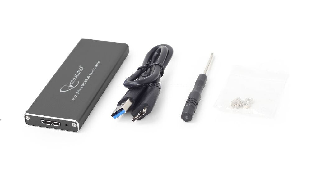 Gembird EE2280-U3C-01 drevkabinet SSD kabinet Sort M.2