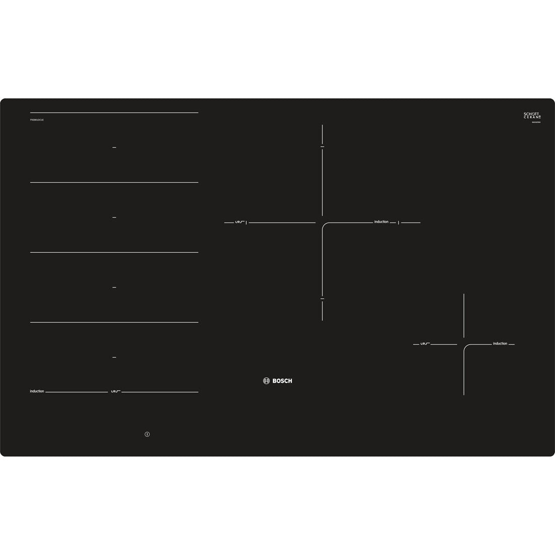 Bosch PXE801DC1E induktionskogeplade