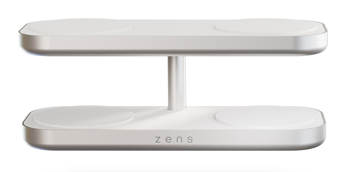 ZENS ZEQC01W/00 oplader til mobil enhed Hovedtelefoner, Smartphone, SmartWatch Hvid Vekselstrøm Trådløs opladning Hurtig opladning Indendørs