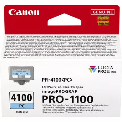 Canon LUCIA PRO II blækpatron 1 stk Original Standard udbytte Foto cyan