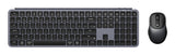 Keychron B6 Pro + BM24 tastatur Mus inkluderet Hjemme/kontor USB + RF Wireless + Bluetooth Grå