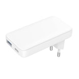 Gear Oplader 220V 1xUSB-C+1xUSB-A PD/PPS 36W+QC 18W GaN Hvid