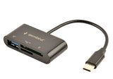 Gembird UHB-CR3-02 kortlæser USB 3.2 Gen 1 (3.1 Gen 1) Type-C Sort