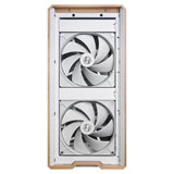Lian Li Lancool LAN217W computeretui Midi Tower Hvid, Træ