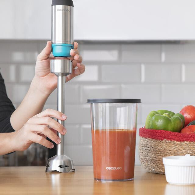 Cecotec Power TitanBlack 1200 XL 0,8 L Nedsænkning blender 1200 W Sort, Sølv