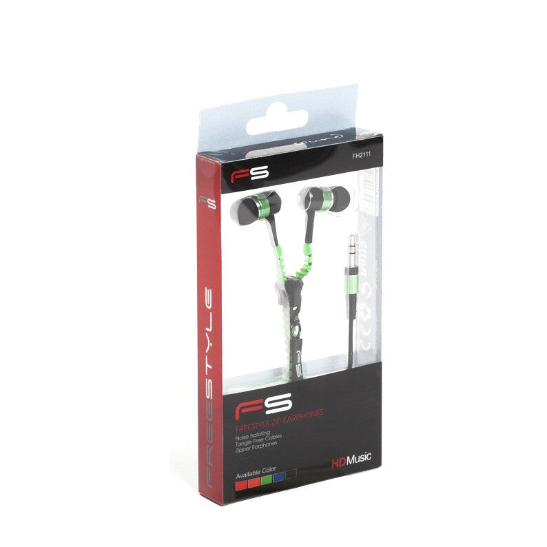 Freestyle FH2111G hovedtelefoner/headset Ledningsført I ørerne Musik Grøn