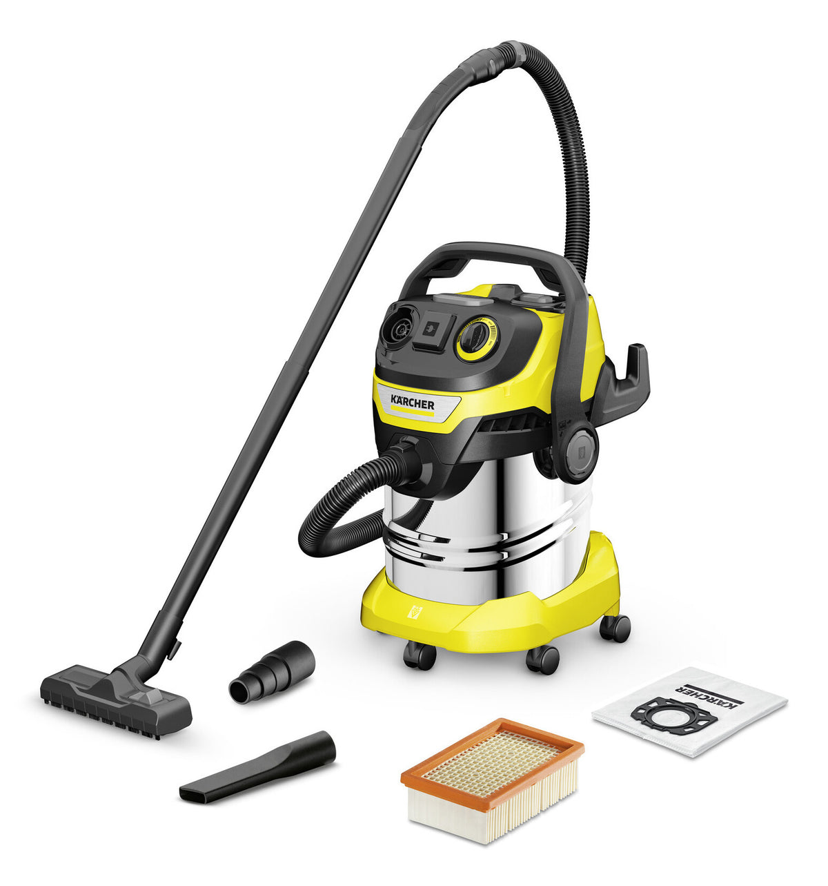 Karcher WD 5 P S V-25/5/22 Black, Stainless steel, Yellow 25 L 1100 W