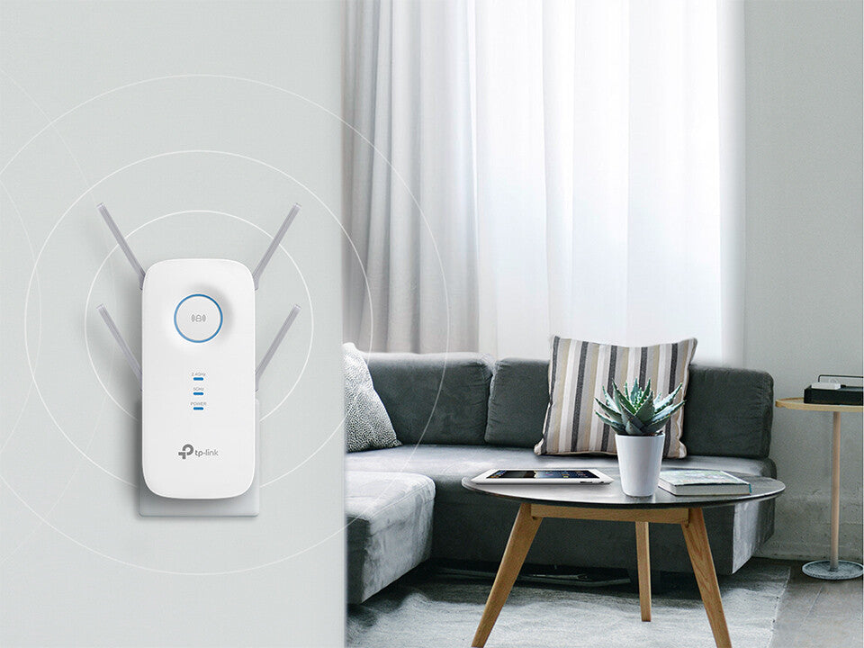 TP-Link RE650 netværk forlænger Netværkssender Hvid 10, 100, 1000 Mbit/s