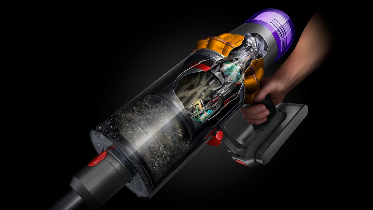 Dyson V15 Detect Absolute 2-i-1 stangstøvsuger Batteri Dry Poseløs 0,76 L 660 W Nikkel, Gul