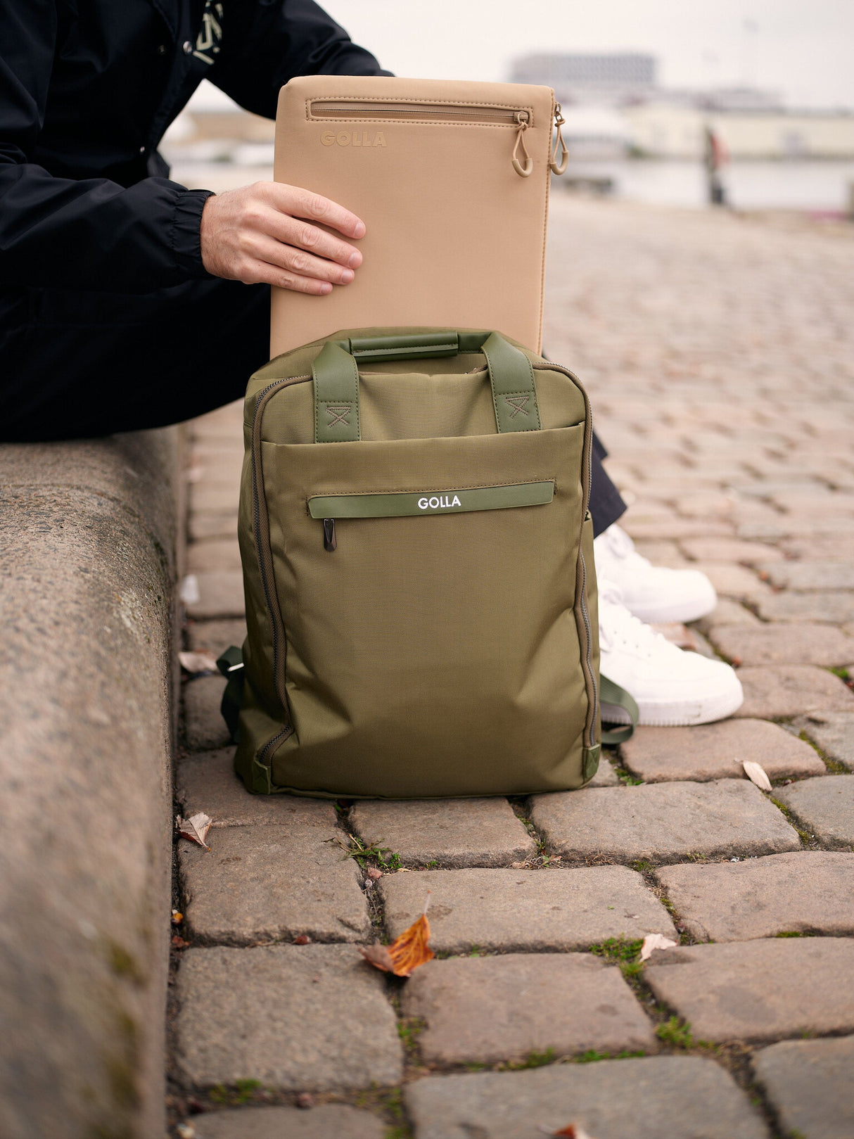 Golla 601675 taske og etui til laptop 40,6 cm (16") Rygsæk Grøn