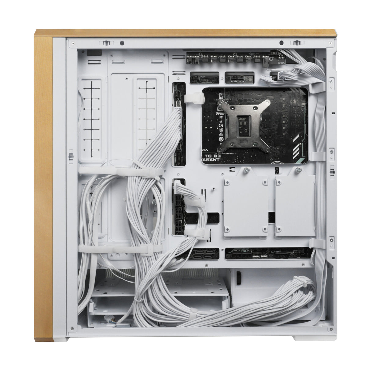 Lian Li Lancool LAN217W computeretui Midi Tower Hvid, Træ