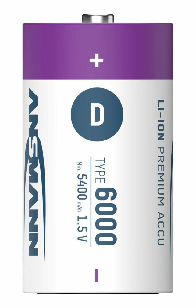 Ansmann 1314-0005 husholdningsbatteri Genopladeligt batteri D Lithium-Ion (Li-Ion)