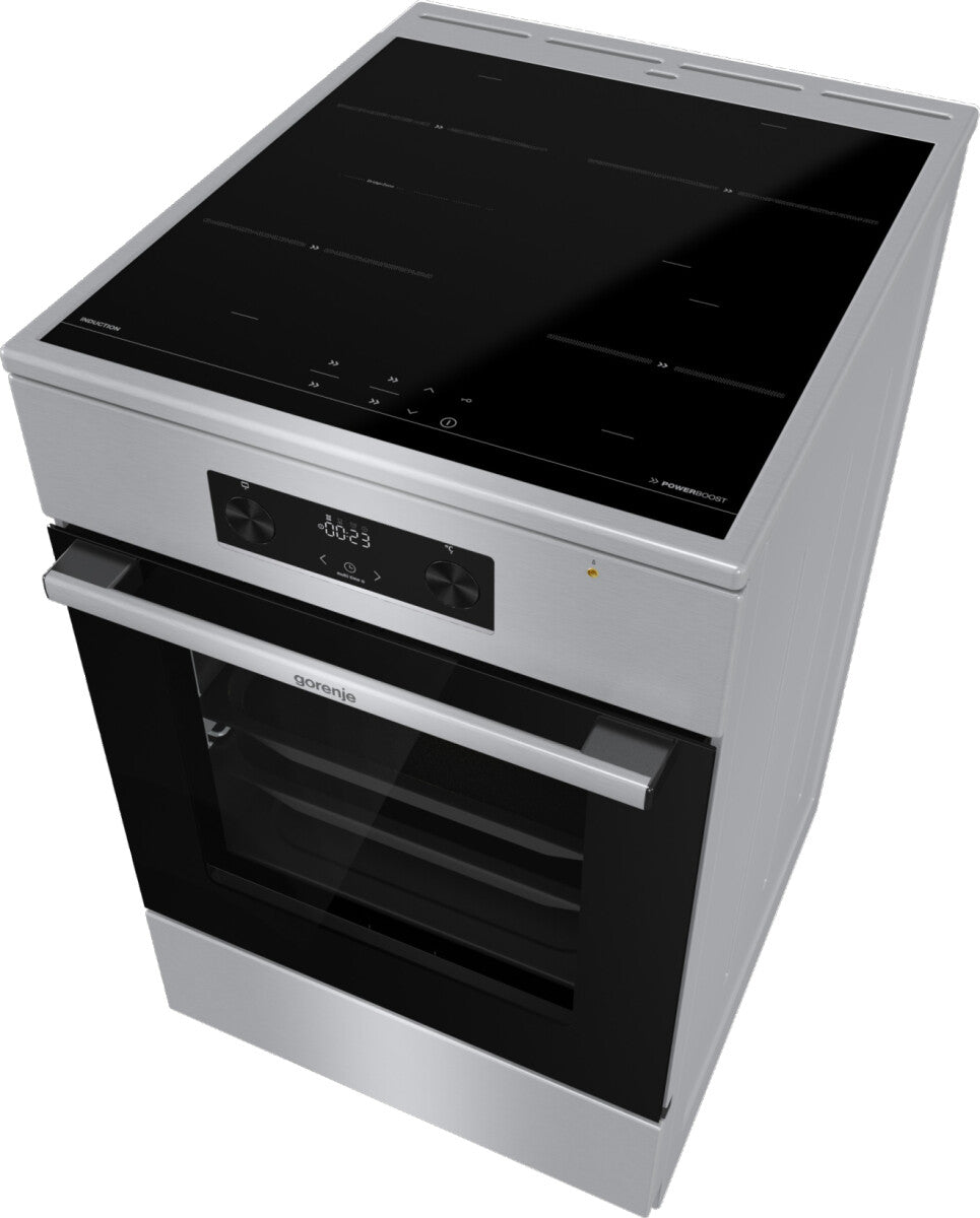 Gorenje 740742 komfur og ovn Fritstående komfur Elektrisk Zone induktionskogeplade Rustfrit stål