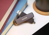 SanDisk Extreme PRO Dual Drive 1TB USB-C 3.2 Gen 2 USB stick Sort