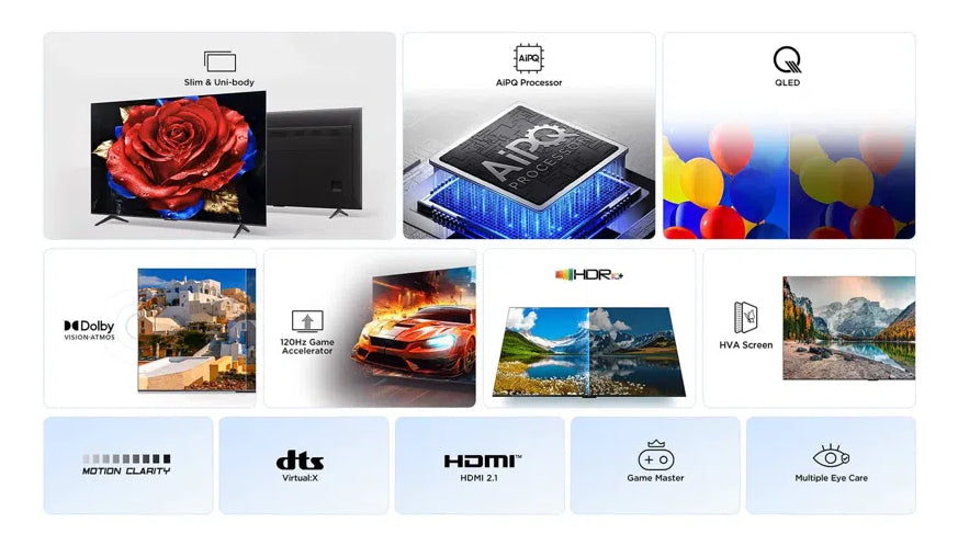 TCL T69C 50T69C TV 127 cm (50") 4K Ultra HD Smart TV Wi-Fi Sort 350 cd/m²