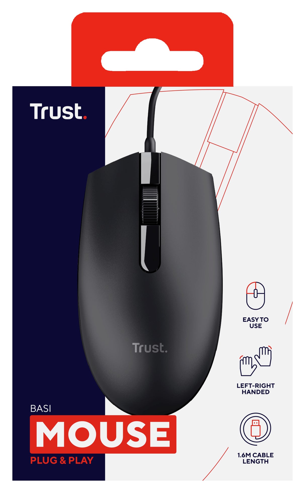 Trust Basi mouse 302293 mus