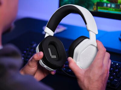 Trust GXT 493W Carus Headset Kabel & trådløs Headset, Hjelm Spil USB Type-C / USB Type-A Bluetooth Hvid