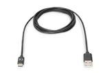 Digitus AK-300136-010-S USB-kabel USB 3.2 Gen 1 (3.1 Gen 1) 1 m USB C USB A Sort