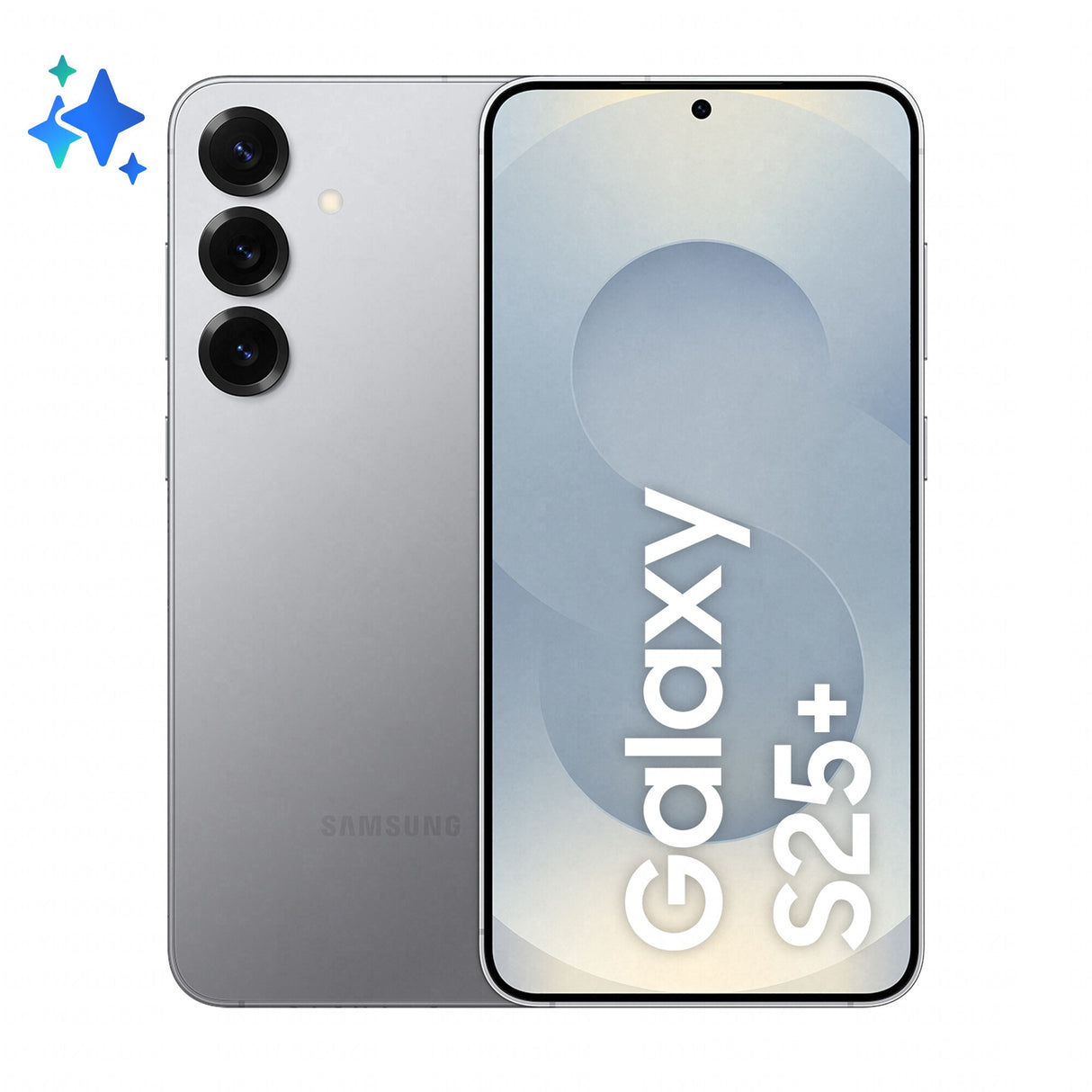 Samsung Galaxy S25+ 17 cm (6.7") Dual SIM Android 15 5G USB Type-C 12 GB 256 GB 4900 mAh Grå