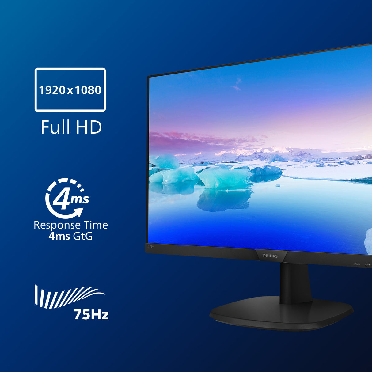 Philips V Line Full HD LCD-skærm 273V7QJAB/00