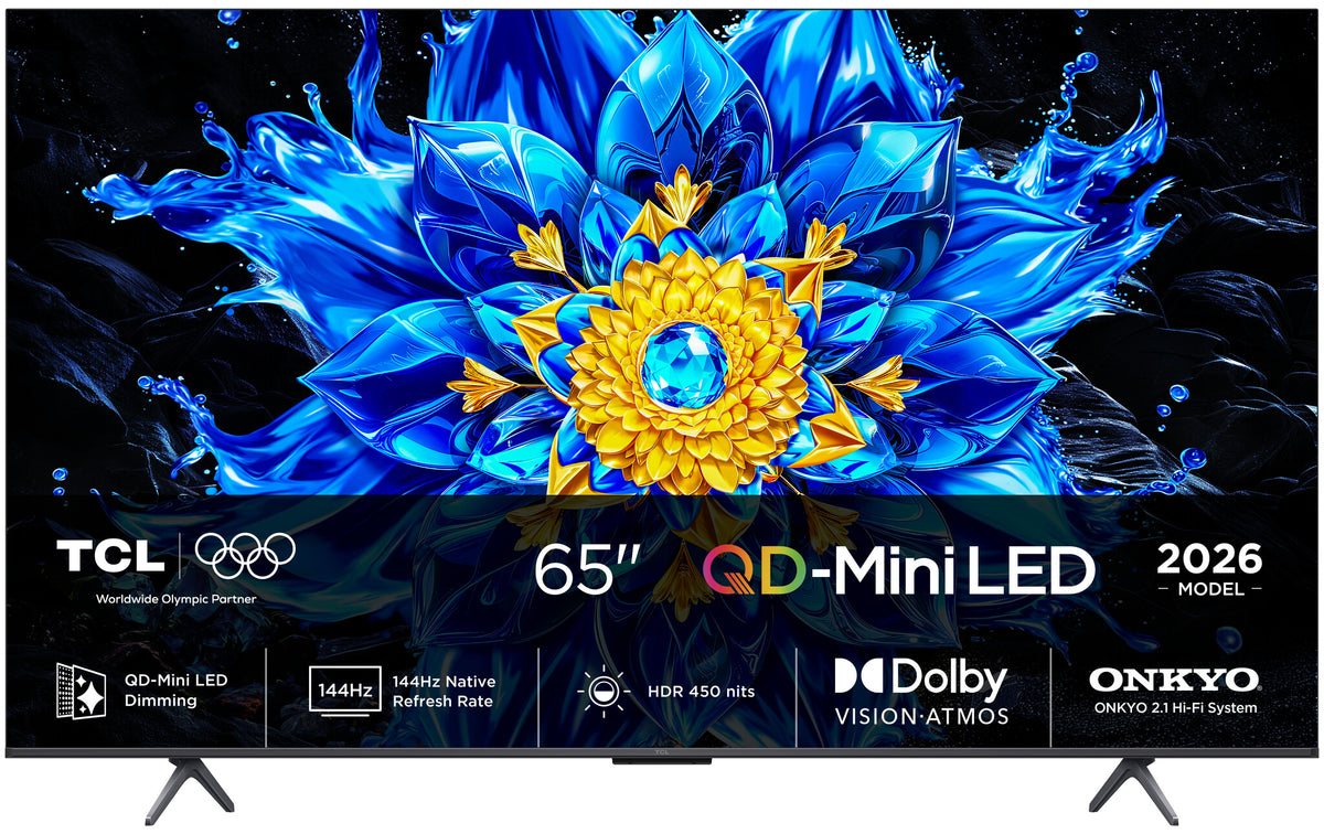 TCL P8L 65P8L TV 165,1 cm (65") 4K Ultra HD Smart TV Wi-Fi Sort 450 cd/m²