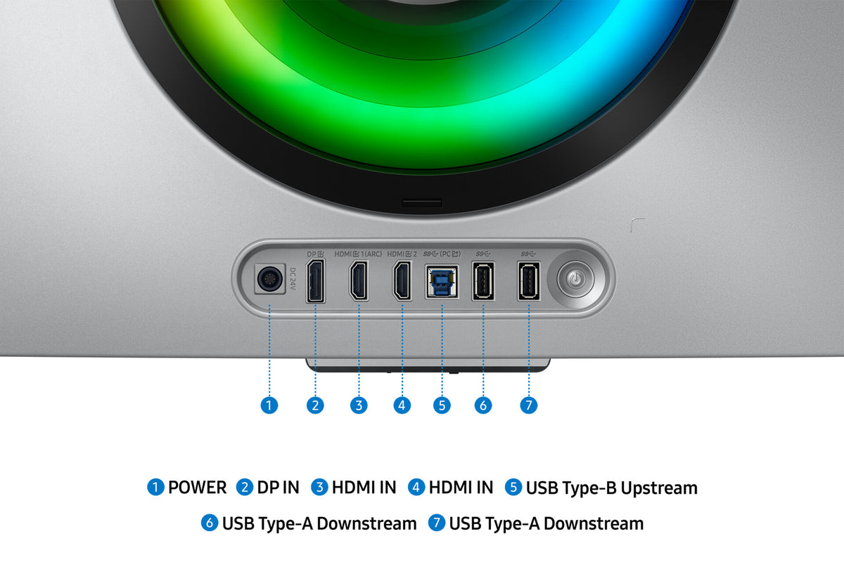 Samsung G85SD computerskærm 86,4 cm (34") 3440 x 1440 pixel UltraWide Quad HD OLED Sølv