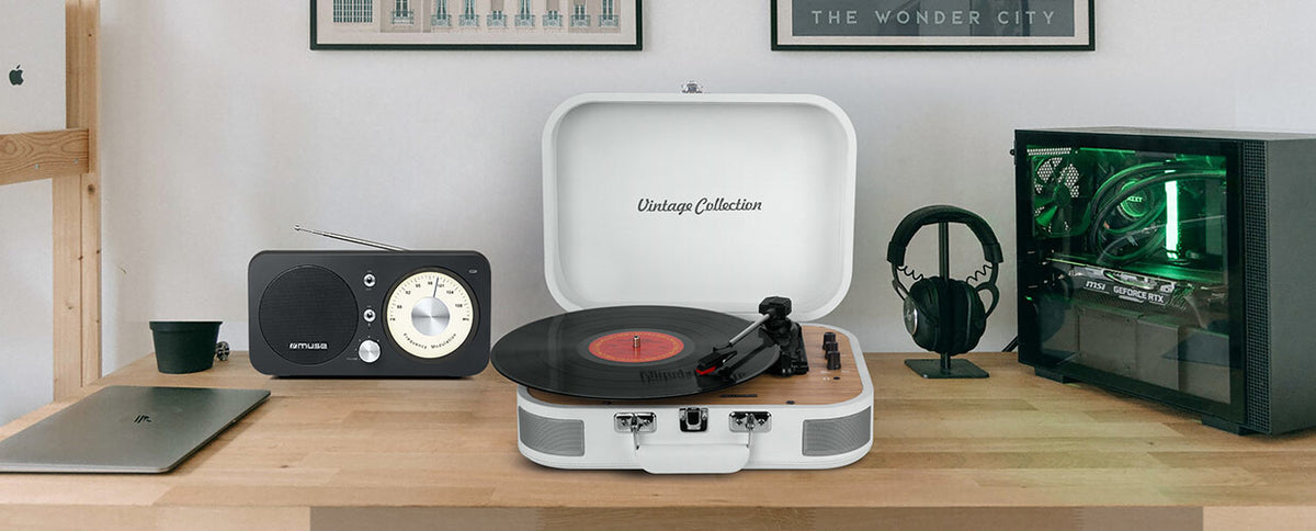 Muse MT-201 WW audio turntable White Automatic