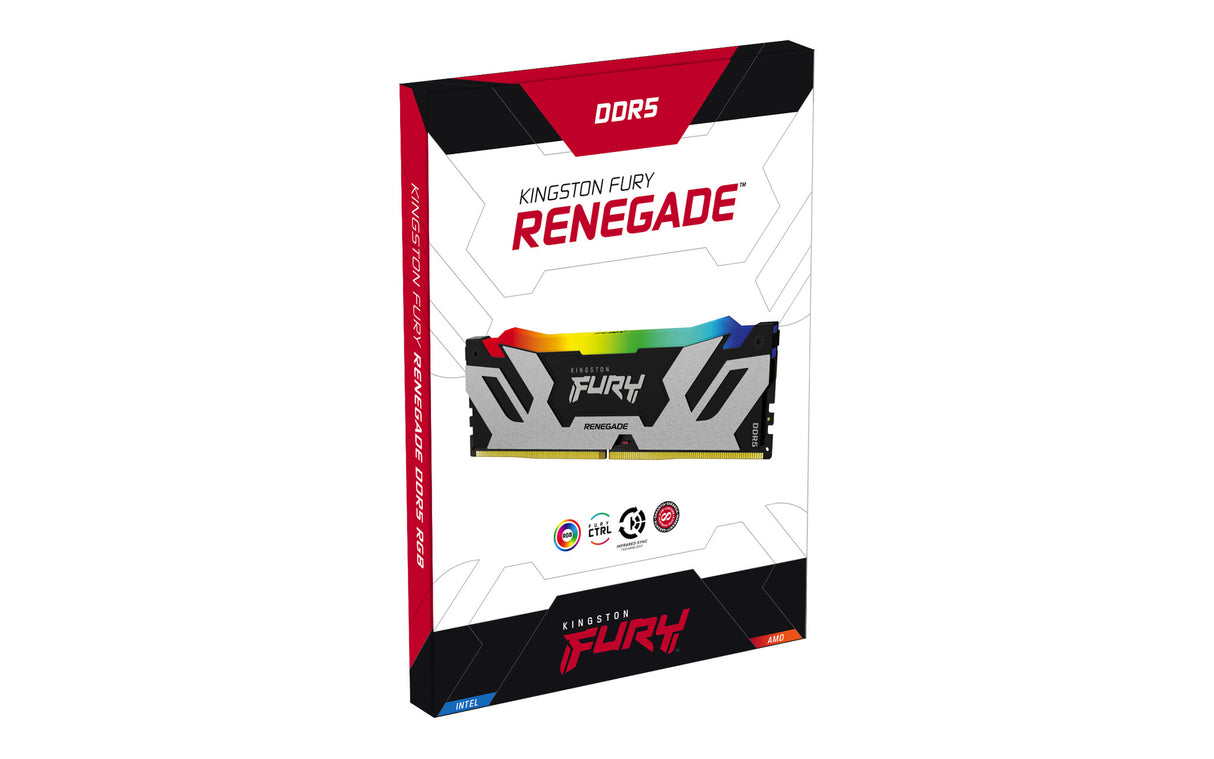 Kingston Technology FURY 32 GB 6400 MT/s DDR5 CL32 DIMM (sæt med 2) Renegade RGB
