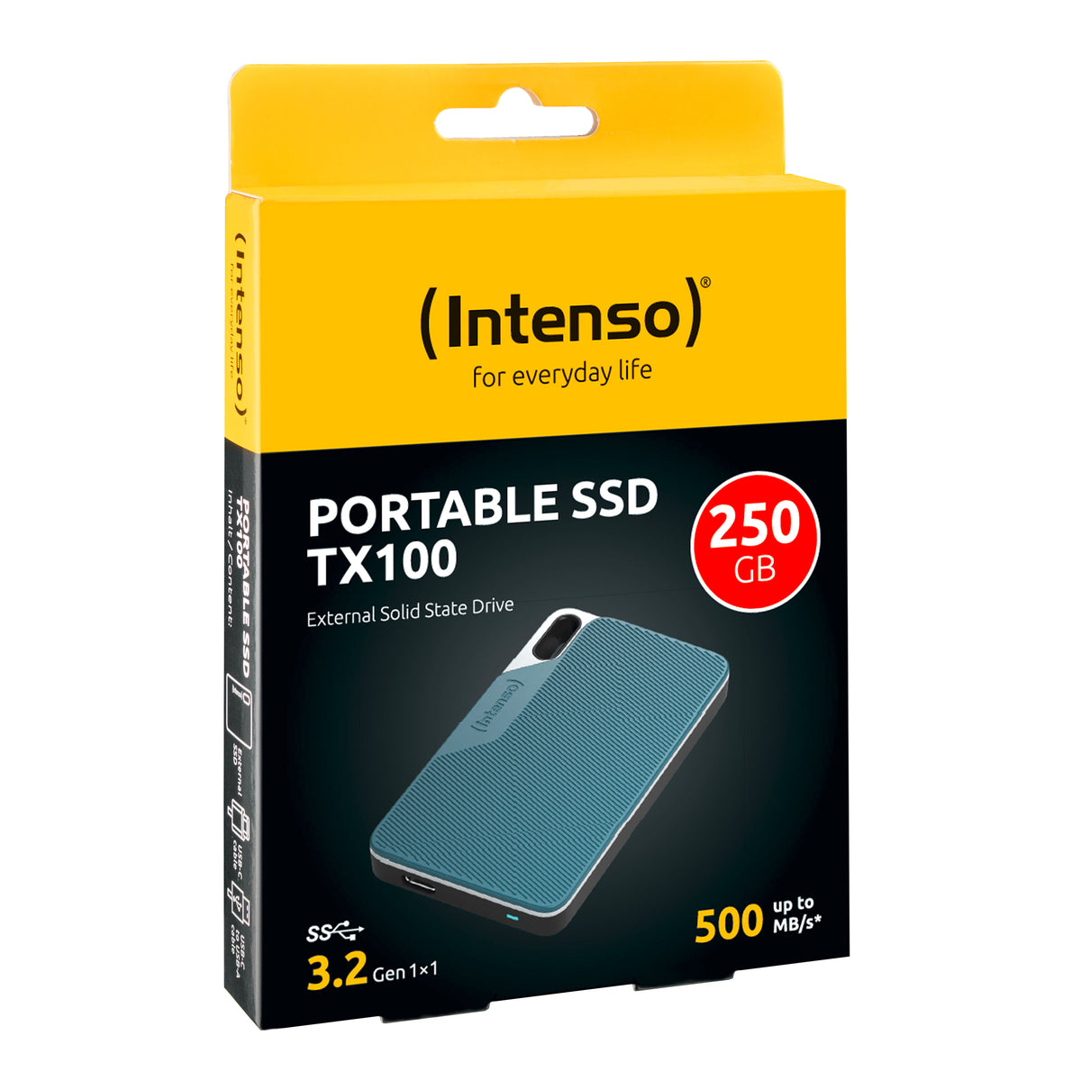 Intenso TX100-250GB External SSD ekstern harddisk