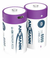 Ansmann 1314-0005 husholdningsbatteri Genopladeligt batteri D Lithium-Ion (Li-Ion)