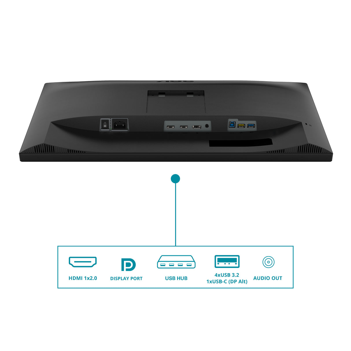 AOC V5 CU34V5C/BK computerskærm 86,4 cm (34") 3440 x 1440 pixel Wide Quad HD LED Sort