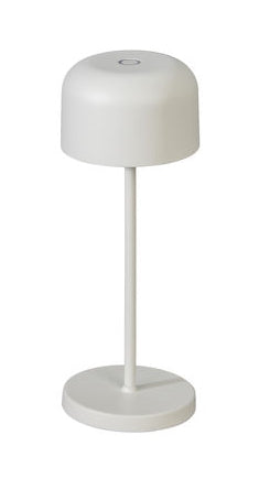 Konstsmide Lille mini hvid bordlampe portable