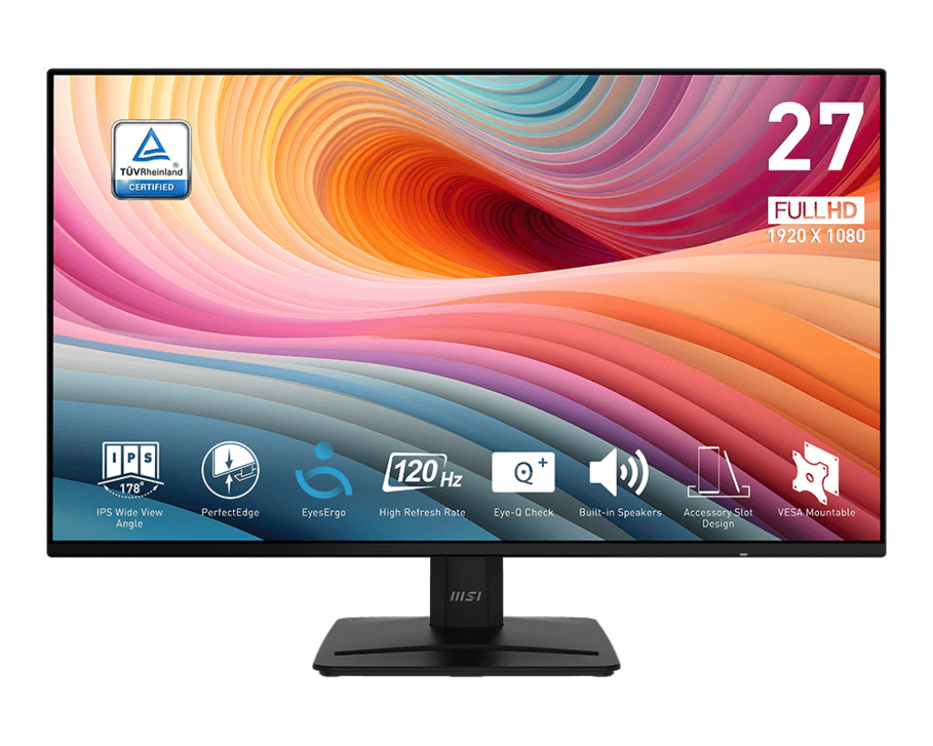 MSI PRO MP271A E2 27 1920 x 1080 (Full HD) VGA (HD-15) VGA HDMI DisplayPort 120Hz