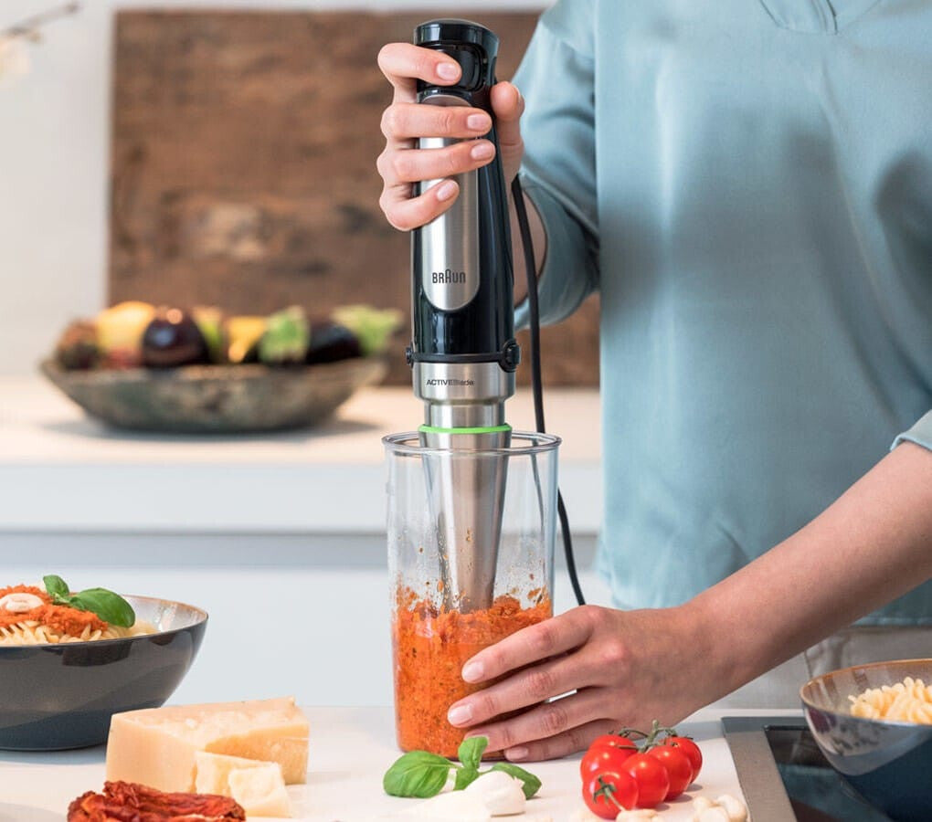Braun MQ 7000X 0,6 L Nedsænkning blender 1000 W Sort, Satin stål