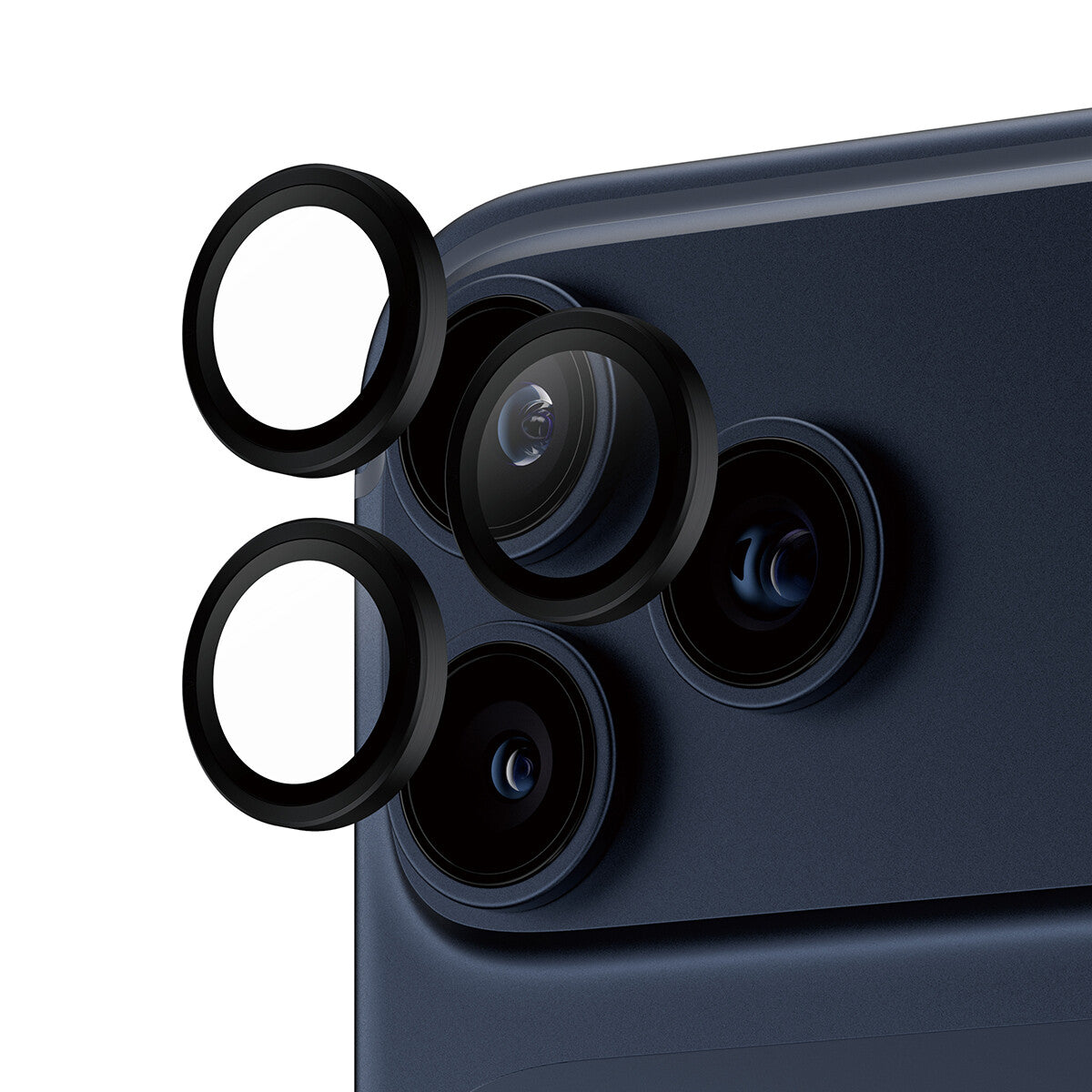 PanzerGlass ® Hoops® Kameralinsebeskytter Sort iPhone 17 Pro | iPhone 17 Pro Max | iPhone 16 Pro | 16 Pro Max