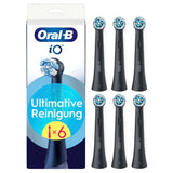 Oral-B iO Ultimate Clean Børstehoveder Sort, 6 stk.