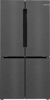Bosch Serie 6 KFN96AXEA side-by-side køle-fryseskab Fritstående 605 L Sort